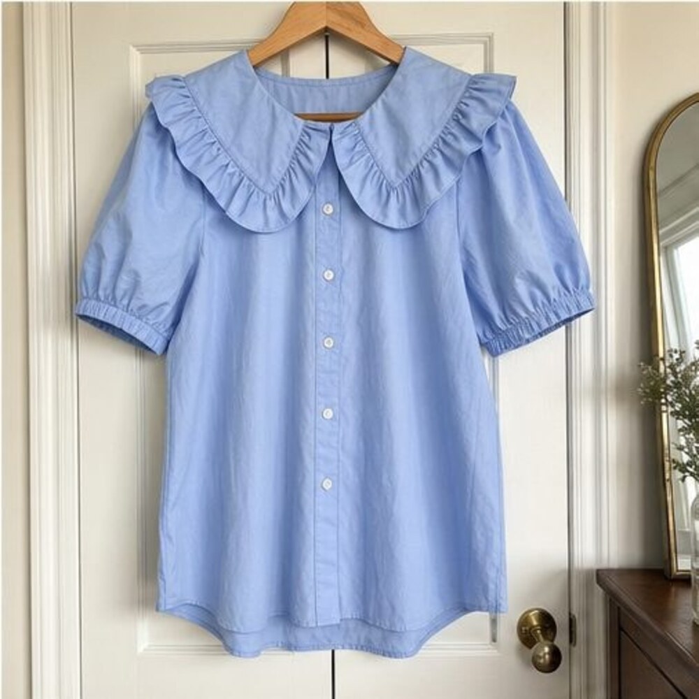 Gray Peplum Top